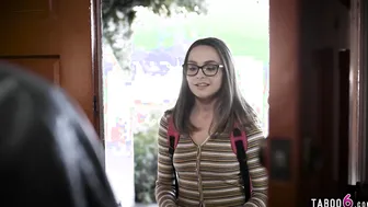 Pure college 19 year old Aften Opal fuck for the first time