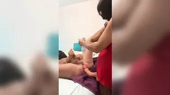 Pegging slave after Released from Chastity until he Ejaculates