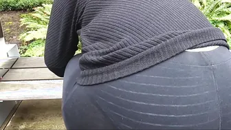 Fat Butt VPL Fiance City Walking