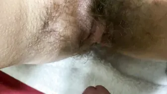 Petite Becky creampied while watching porn