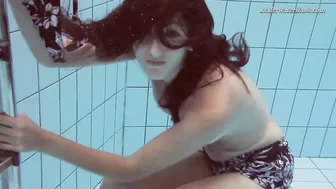 Sima Lastova underwater babe dark haired Cutie