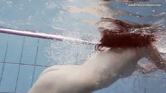 Russian Teenage Beauties - Under Water Erotica with Red-Haired Girl