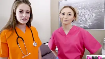 My nurse stepsis Chloe Temple sucking off my gigantic penis and gotten banged