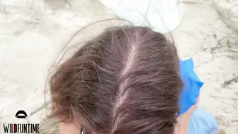 Vulgar Couple´s Day at the Beach Ends with Rough Fucking inside the Dune Reverse Cowgirl Lots of Cum