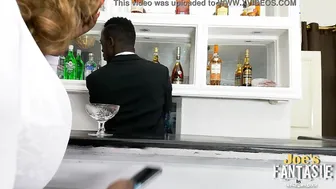 Bar client cheated by BF fucks bartender Joe