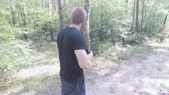 goddess Ex-Wife Outdoors Anal Sex inside Sunny Forest. Handcuffs Oral Sex and Blowing Dicks. first Time Outdoors.