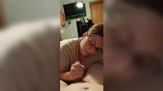 My Wifey Jacking my Penis Making me Blow a Gigantic Load