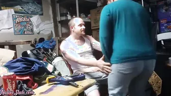 Caught Fucking Aunt With Uncle Roger into Store Room