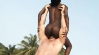 Ebony women on holiday liking beach sex - Part one