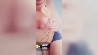 mom Licking a Perfect Ice Cream Thinking about your Irresistible and Gigantic Dick
