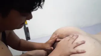SADOMASOCHIST NINFOMANIACA STUFFING HIS TONGUE IN MY BOOTY EYE