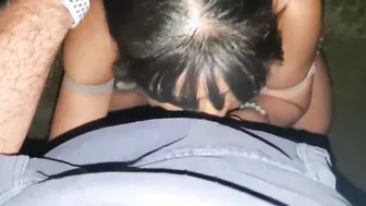 Hot Hispanic Showered with goddess Facial BLOWJOB
