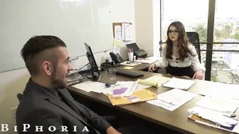 BiPhoria - Office Seen Turns to Bi-Curious 3Some