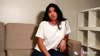VOLUPTUOUS-BIG TITTED dark hair hispanic getting her great dose of dick