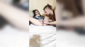 I stick my tongue and finger fucked inside my teenie next doors