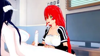 [overlord] Futa Albedo x Lupusregina Beta (3d Animated)