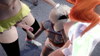 Pokemon - Futa 3 Way - Sonia x Rosa x Bea (3D Porn)