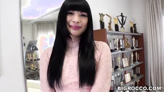 Virgin looking ebony haired Women fuck
