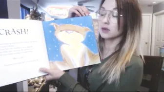 School Professor Reads to you while Sitting on a Toy
