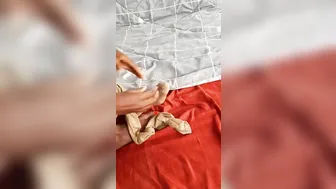 African Change her Stockings 