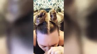 I Surprised Daddy with a Blow Job. do you like my Bunny Ears?