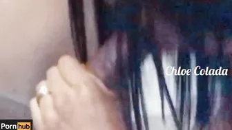 On m Balcony Having Fun with my Vagina so i let my Neighbors inside to Plowed and Suck his Cock until