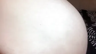 BEHIND point of view DAD BOD Pounds BBW Twat Incredible Sexy and Moans Loudly as he Sucks his Load into her