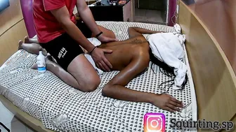 Very exciting strokes and young man squirting a lot.
