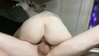 Thin Shy Punk Teenie Riding Cock for the first Time on Web Cam