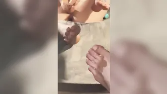 Ex-Wife Fucking 2 Gigantic Toys while Hubby Talks Crazy and Jerks off
