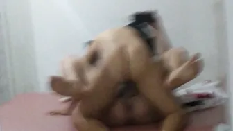 Sissy Boy get Hard Screwed into Amazon and he Films himself