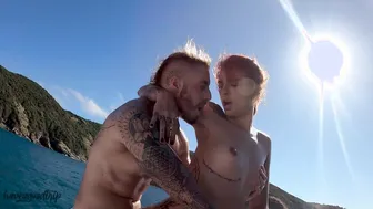 FUCKING INSIDE a BOAT WITH SOME OIL AND VOYEUR - HAVEAGOODTRIP 4K