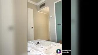 Step milf shares hotel room dont cum into me son