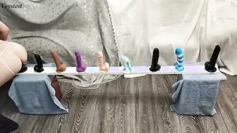 Small Goddess Testing All Her Toys and takes GIGANTIC Orgasm