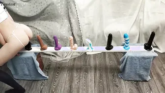 Small Goddess Testing All Her Toys and takes GIGANTIC Orgasm