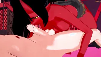 Meru the Succubus getting pounded rough missionary.