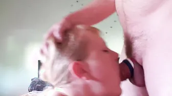 BBW sucking off rough my penis