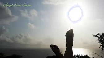 Tight Vagina Super Foots under Sky Having Fun Beauty