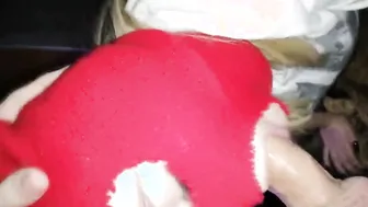 Masked Bitch with a Huge Booty inside a G-STRING pounded