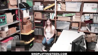 Skinny Blonde Shoplifting Teenie Sex With Creepy Officer