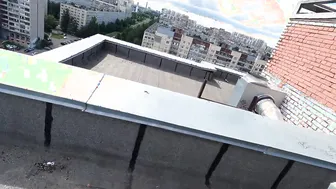 The rooftop seen ended with sex and facial cum.