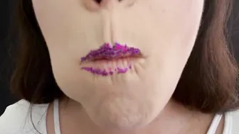 ASMR Sensually Eating Pizza Close up Mouth Bdsm Irresistible mom Jemma Luv SFW