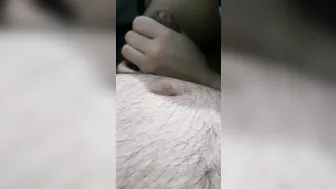 Step Milf Hottie Hand Job with Intense Jizzed on Abs and Tits 