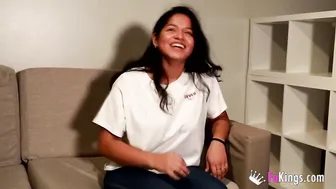 STUNNING-BIG TITTED dark hair hispanic getting her pretty dose of penis