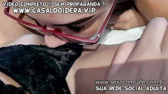 Brazilian young african barely legal Lua Doidera on amateur 3some with a bimbos