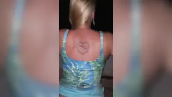 Slutty Hottie Housewife Getting Bent over at the Beach and Banged on her Birthday