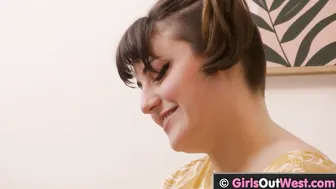 Bushy lesbo girls lick unshaved cunts and scissor on the