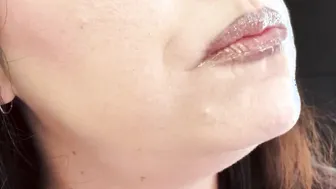ASMR Sensually Eating a Granola Bar Close up Sounds by Irresistible mom Jemma Luv Dental Bondage SFW