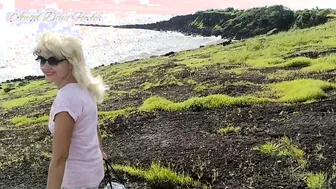 Real Blonde Skank into Mountains Showing Booty and Jugs inside Outside Hd- 1080 Porn