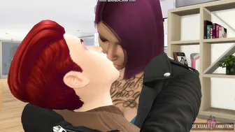 Wedding Lovers have Romantic Sex inside their Living Room - Sexsual babe Animations